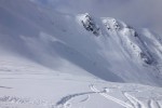 Powder on the local slope